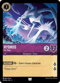 Hydros - Ice Titan - Into the Inklands (3) #39/204 - Uncommon Disney Lorcana Trading Card