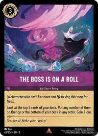 The Boss is on a Roll - Into the Inklands (3) #63/204 - Rare Disney Lorcana Trading Card