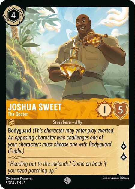 Joshua Sweet - The Doctor - Into the Inklands Disney Lorcana trading card