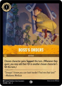 Boss's Orders - Into the Inklands (3) #25/204 - Common Disney Lorcana Trading Card