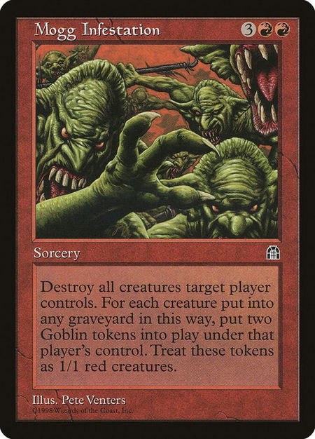 Mogg Infestation - Stronghold Magic: The Gathering trading card