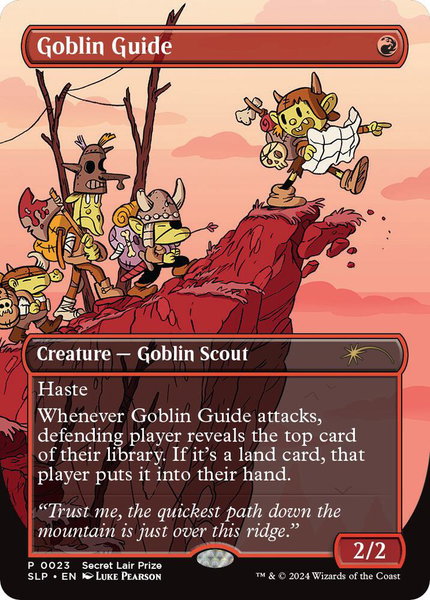 Goblin Guide - Secret Lair Showdown Magic: The Gathering trading card