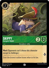 Skippy - Energetic Rabbit - Into the Inklands (3) #87/204 - Common Disney Lorcana Trading Card