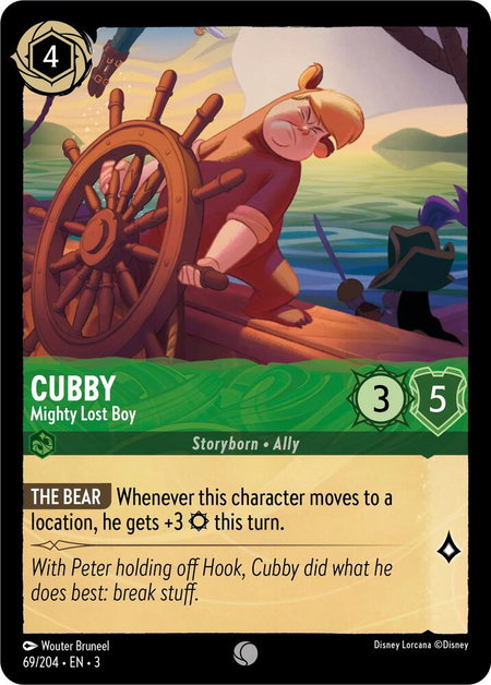 Cubby - Mighty Lost Boy - Into the Inklands Disney Lorcana trading card