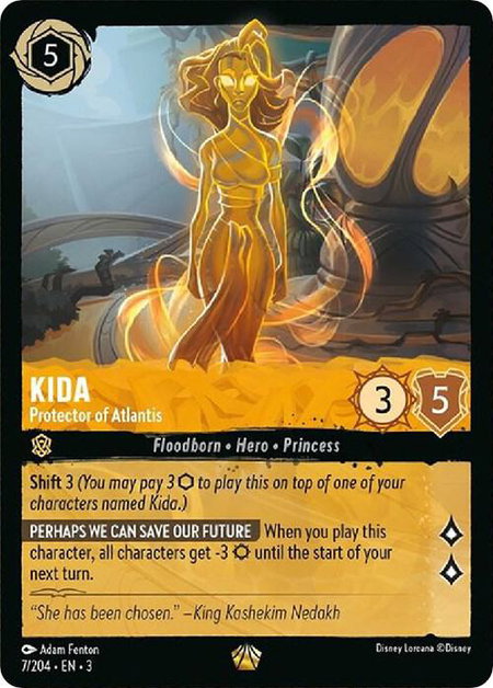 Kida - Protector of Atlantis - Into the Inklands Disney Lorcana trading card