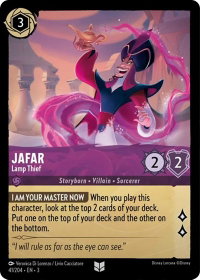 Jafar - Lamp Thief - Into the Inklands (3) #41/204 - Uncommon Disney Lorcana Trading Card