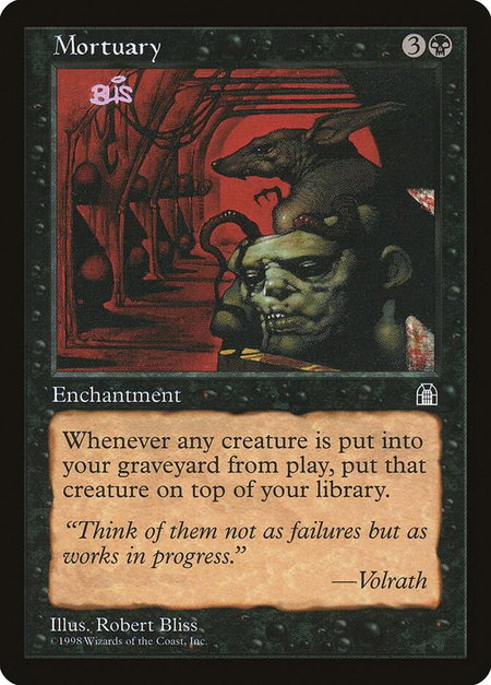 Mortuary - Stronghold Magic: The Gathering trading card