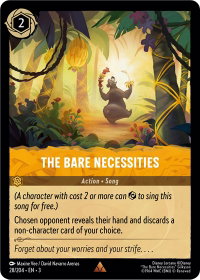 The Bare Necessities - Into the Inklands (3) #28/204 - Rare Disney Lorcana Trading Card