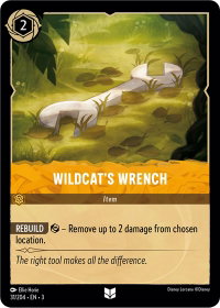 Wildcat's Wrench - Into the Inklands (3) #31/204 - Uncommon Disney Lorcana Trading Card