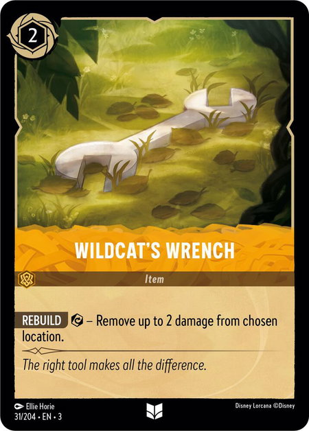 Wildcat's Wrench - Into the Inklands Disney Lorcana trading card