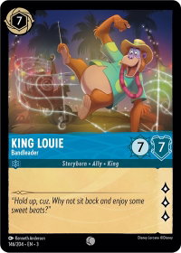 King Louie - Bandleader - Into the Inklands (3) #146/204 - Common Disney Lorcana Trading Card