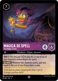 Magica De Spell - The Midas Touch - Into the Inklands (3) #49/204 - Super Rare Disney Lorcana Trading Card