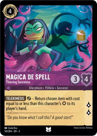 Magica De Spell - Thieving Sorceress - Into the Inklands (3) #50/204 - Uncommon Disney Lorcana Trading Card