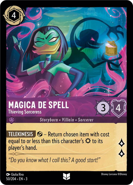 Magica De Spell - Thieving Sorceress - Into the Inklands Disney Lorcana trading card