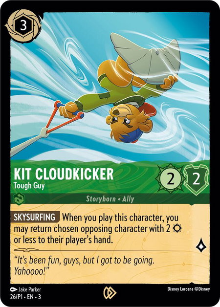 Kit Cloudkicker - Tough Guy - Disney Lorcana Promo Cards Disney Lorcana trading card