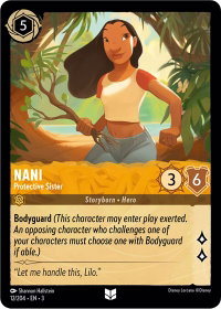 Nani - Protective Sister - Into the Inklands (3) #12/204 - Uncommon Disney Lorcana Trading Card