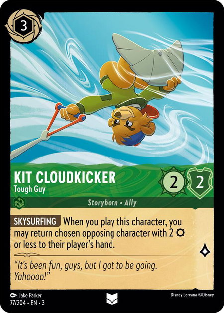 Kit Cloudkicker - Tough Guy - Into the Inklands Disney Lorcana trading card