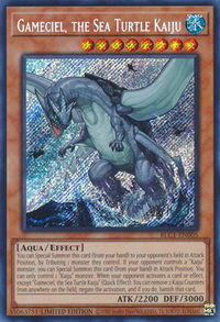 Gameciel, the Sea Turtle Kaiju - Battles of Legend: Chapter 1 (BLC1) #BLC1-EN005 - Secret Rare YuGiOh Trading Card