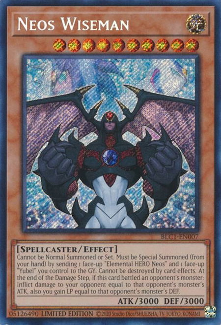Neos Wiseman - Battles of Legend: Chapter 1 YuGiOh trading card