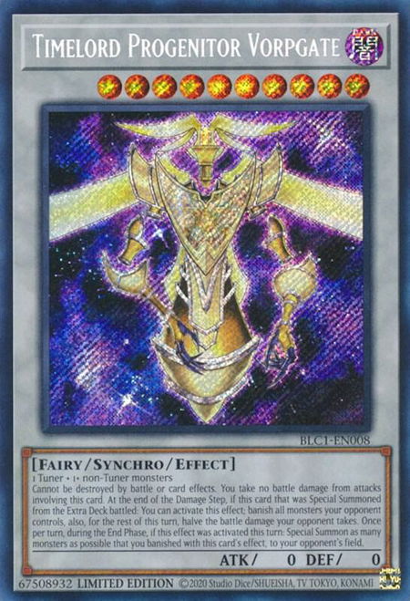 Timelord Progenitor Vorpgate - Battles of Legend: Chapter 1 YuGiOh trading card