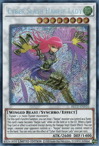 Cyber Slash Harpie Lady - Battles of Legend: Chapter 1 (BLC1) #BLC1-EN010 - Secret Rare YuGiOh Trading Card