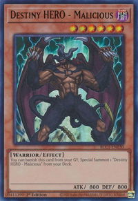 Destiny HERO - Malicious - Battles of Legend: Chapter 1 (BLC1) #BLC1-EN030 - Ultra Rare YuGiOh Trading Card