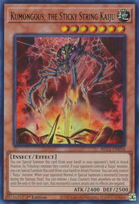 Kumongous, the Sticky String Kaiju - Battles of Legend: Chapter 1 (BLC1) #BLC1-EN034 - Ultra Rare YuGiOh Trading Card