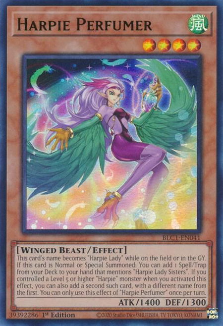 Harpie Perfumer - Battles of Legend: Chapter 1 YuGiOh trading card