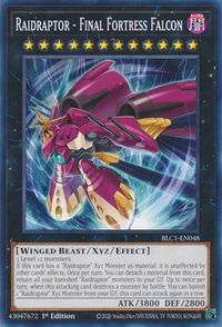 Raidraptor - Final Fortress Falcon - Battles of Legend: Chapter 1 (BLC1) #BLC1-EN048 - Common / Short Print YuGiOh Trading Card