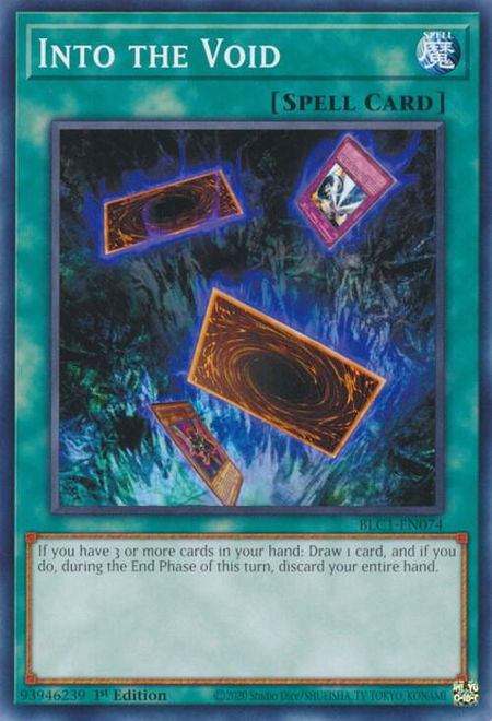 Into the Void trading card from Battles of Legend: Chapter 1 Into the Void - Battles of Legend: Chapter 1 YuGiOh trading card