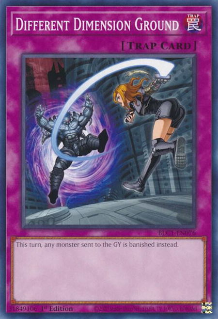 Different Dimension Ground - Battles of Legend: Chapter 1 YuGiOh trading card