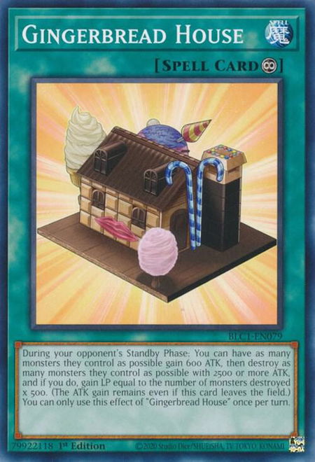 Gingerbread House - Battles of Legend: Chapter 1 YuGiOh trading card