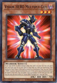 Vision HERO Multiply Guy - Battles of Legend: Chapter 1 (BLC1) #BLC1-EN081 - Common / Short Print YuGiOh Trading Card