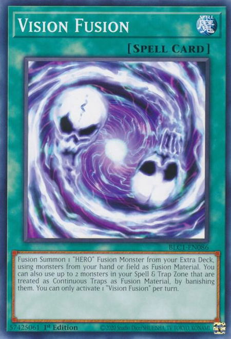 Vision Fusion - Battles of Legend: Chapter 1 YuGiOh trading card