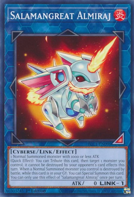 Salamangreat Almiraj - Battles of Legend: Chapter 1 YuGiOh trading card