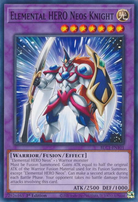 Elemental HERO Neos Knight - Battles of Legend: Chapter 1 YuGiOh trading card