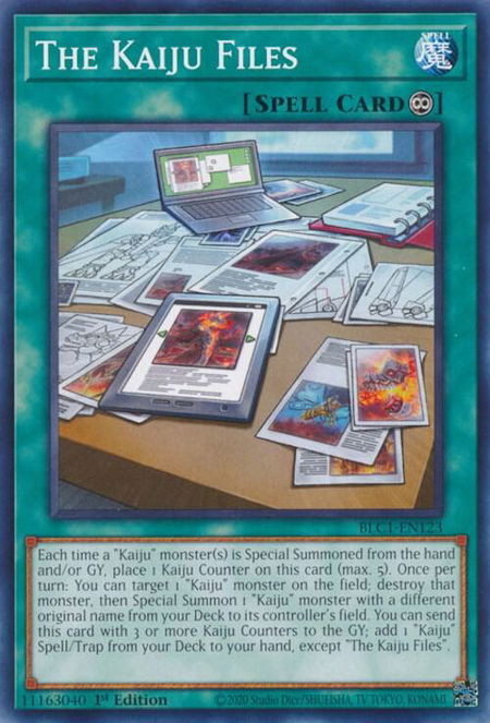 The Kaiju Files - Battles of Legend: Chapter 1 YuGiOh trading card