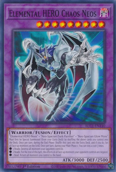Elemental HERO Chaos Neos - Battles of Legend: Chapter 1 YuGiOh trading card