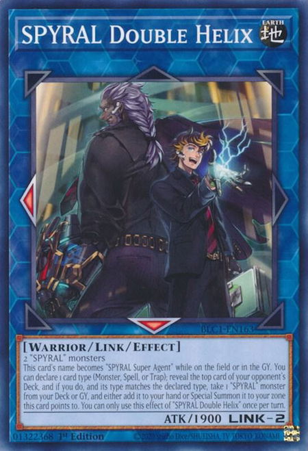 SPYRAL Double Helix - Battles of Legend: Chapter 1 YuGiOh trading card
