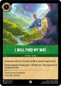 I Will Find My Way - Into the Inklands (3) #95/204 - Common Disney Lorcana Trading Card