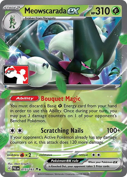 Meowscarada ex - Prize Pack Series Cards Pokémon trading card