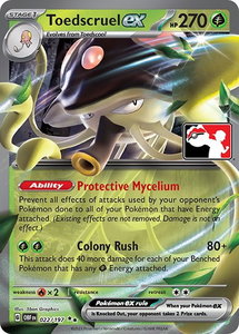 Toedscruel ex - Prize Pack Series Cards #022/197 - Double Rare Pokémon Trading Card