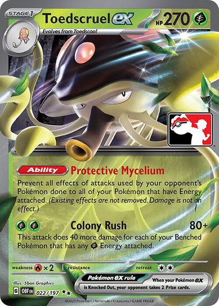 Toedscruel ex - Prize Pack Series Cards Pokémon trading card
