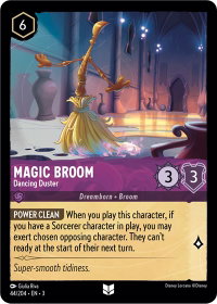 Magic Broom - Dancing Duster - Into the Inklands (3) #44/204 - Uncommon Disney Lorcana Trading Card