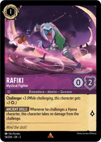 Rafiki - Mystical Fighter - Into the Inklands (3) #54/204 - Rare Disney Lorcana Trading Card