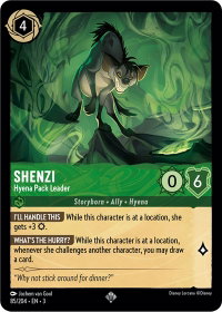 Shenzi - Hyena Pack Leader - Into the Inklands (3) #85/204 - Super Rare Disney Lorcana Trading Card