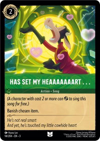Has Set My Heaaaaaaart . . . - Into the Inklands (3) #94/204 - Uncommon Disney Lorcana Trading Card