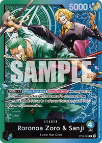 Roronoa Zoro & Sanji - Starter Deck 12: Zoro and Sanji (ST-12) #ST12-001 - Leader One Piece Trading Card
