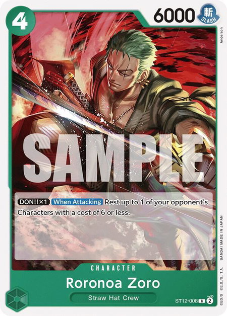 Roronoa Zoro - Starter Deck 12: Zoro and Sanji One Piece trading card