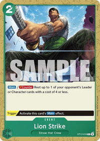 Lion Strike - Starter Deck 12: Zoro and Sanji (ST-12) #ST12-016 - Common One Piece Trading Card